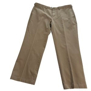 Haggar Mens Straight Fit Work to‎ Weekend Khaki Cotton Pants Size 42x30